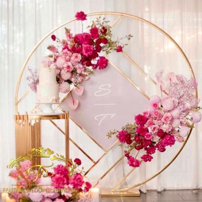 China Decorative Hotel / Hotel Furniture Wedding Ceremony Used Stainless Steel Display Stand Event Backdrop for sale