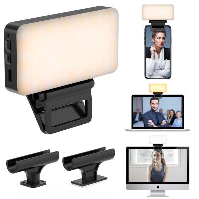 China Mini 2021 3 Color Video Conference Lighting Kit Computer Webcam With Light Video Conference for sale