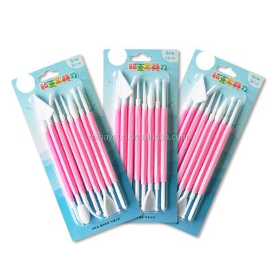 China Viable Wholesale MJ Bestsellers Cake Fondant Sculpting Dual Wheel Cutter Cake Tools For Cake Decorating Tip Sets for sale