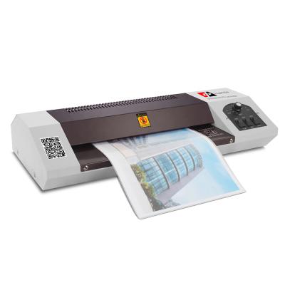 China 2021 new models HD-325 hot and cold laminate Home Office thermal lamination A3 machine A3 main laminate ID card laminator for sale