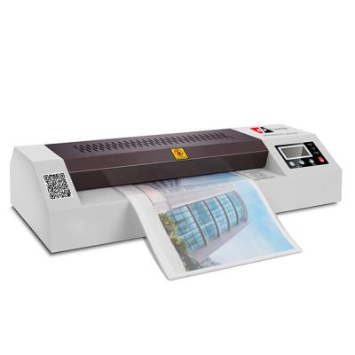 China HD-320E A3 High Quality Hot Card ID Thermal Laminating Machine 4 Rolls 320 Mm Pocket A3 Laminator for sale