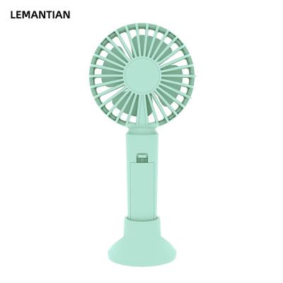 China 3-Speed ​​Bladeless Positioning Fan with Phone Holder Base for Home Outdoor Low Noise Fold Mini Handheld Summer Fan for sale