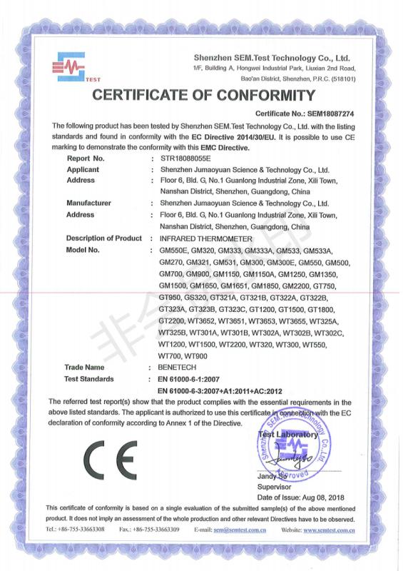 CE - Shenzhen Horizon Max Technology Co., Ltd.