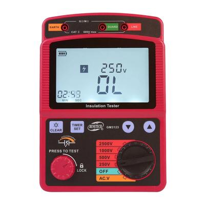 China High Voltiage Insulation Tester GM3123 2500V AC Megger Megger Insulation Tester for sale