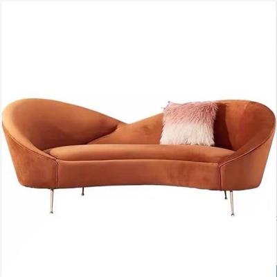 China Other design style home sofas scandinavian furniture with stainless steel metal hotel stores hall sofa livingr room sofas for sale