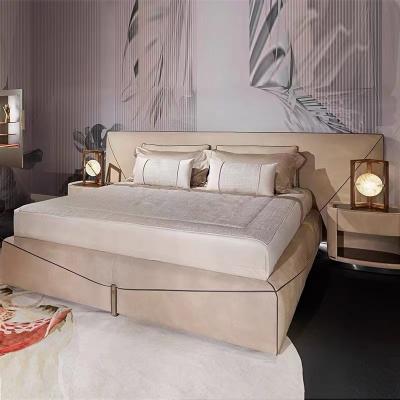 China New Home Envelope Appearance Design Foldable Beds Frosted Fabric Bedding Piece Bed Stainless Steel Bedroom Bed Furniture for sale