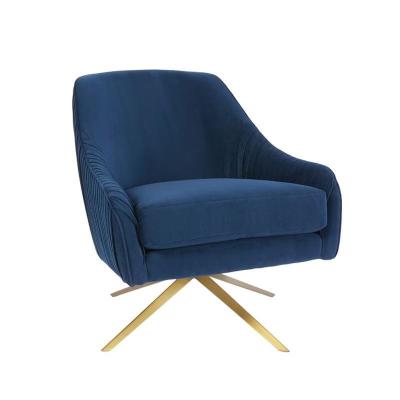 China Modular Reception Leisure Chair For Living Room And Office Pleated Lounger Luxury Material Velvet Single Lounge Chair for sale