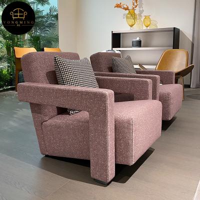 China Pink luxury makeup chair style light grade chair removable cover leisure fabric high level modern lounge chair for sale for sale