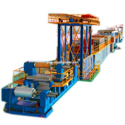 China Factory Metal Sheet Aluminum And Steel Coil Continuous Metal Coating Color Precoating Line for sale