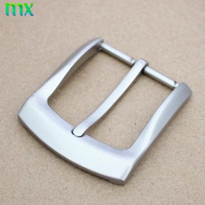 China Eco-Friendly Pin Belt Buckle Silver Nickel Free Matte Pin Single Belt Buckle for sale