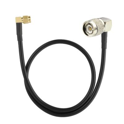 China Copper Network RF Component 90 Degree Right Angle SMA To TNC Antenna Cable for sale