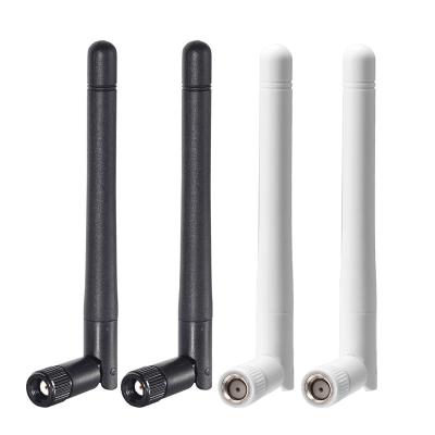 China Dual band wifi antenna 2.4GHz 5.8GHz communication rubber wireless antennas with 3dBi SMA male right angle antenna WY-A-23006 for sale