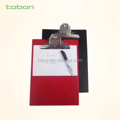 China High quality FC size PVC plastic clipboard with butterfly metal clip, a4 size plastic clipboard for sale