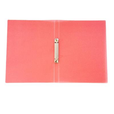 China A4 plastic size pp slim clearview plastic ringbinder folder A4 plastic 2 ring folder for sale