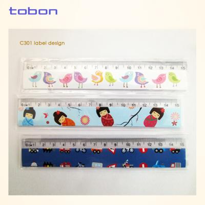 China Office and School Drawing Measuring Scale 30cm Japan 30cm PVC Printable Custom Plastic Ruler for sale