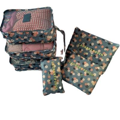 China 6pcs/set Fashion Women Men Travel Packing Cubes Luggage Clothes Tidy Matching Pocket Portable Duffel Bag for sale