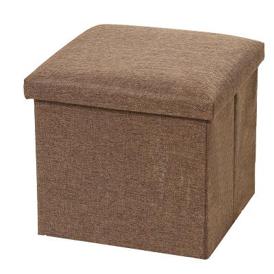 China 2021 Amazon Quality Foldable Customize Size And Logo Storage Stool Space Saving Ottoman For Living Room for sale