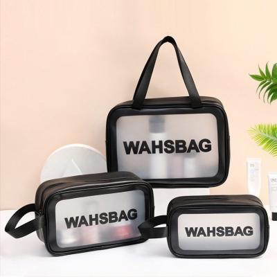 China Fashion Custom Plastic Transparent Travel Clear PVC Bag Makeup Cosmetic Bag for sale