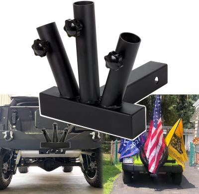 China Brief & High Quality Hot Selling Single Color Stainless Steel Hitch Mount Flag Pole Bracket Trailer for sale