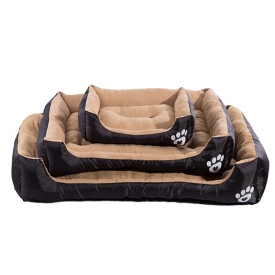 China Large Big Large Long Waterproof Comfortable Modern Design Fashion Dog Cat Bed Breathable Custom Square XL Shape For Puppy Sleep Camas Para Perros for sale