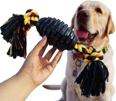 China Durable Durable Dog Chew Toys For Aggressive Chewer Combine Ball Rope Pet Toy for sale