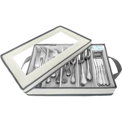 China Viable Competitive Price Spoon Fork Storage Box With Lid For Large Capacity Kitchen for sale