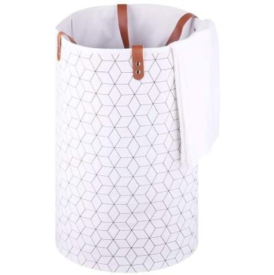 China Eco-friendly Simple Style Laundry Hamper Storage Baskets For Dirty Toy Folding Basket For Bathroom for sale