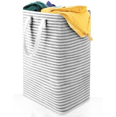 China Popular Hot-selling Durable Eco-friendly Cotton Canvas Home Storage Basket Collapsible Storage for sale