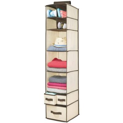 China Minimalist Non-Woven Fabric And Mesh Pocket Storage Shelves With Foldable 6-Shelf Hanging Drawers Bag Of Cabinet for sale