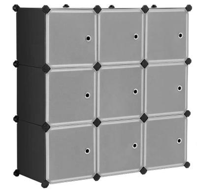 China New Fashion DIY Kids Toy Storage Cube Portable Wardrobe Stackable Clothes Cabinet for sale