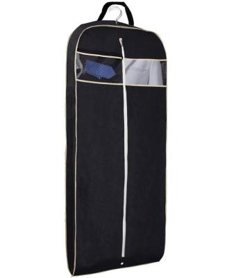 China Minimalist Most Popular Chinese Black Garment Bags Storage Clothing Dress Suit Storage Bags for sale