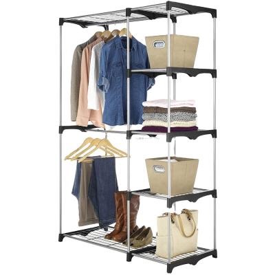 China New Adjustable Clothes Rack Hanging Organizer Closet Storage Systems for sale