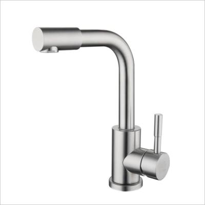 China Thermostatic Faucets 304 Stainless Steel Bathroom Sink Faucet Brushed Basin Mixer Taps Sink Faucet Basin Faucets For Bathroom Sink for sale