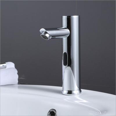 China Sense Faucets Basin Faucets Brass Touch Sensor Free Automatic Basin Taps Faucet Sensor Water Faucet For Bathroom Sink for sale