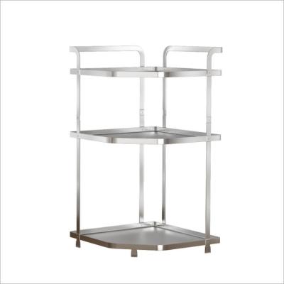 China Modern Stainless Steel 3-Tier Kitchen Organizer Storage Shelf Rack Kitchen Shelves Kitchen Shelf for sale