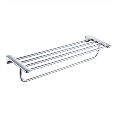 China Modern 304 Stainless Steel Hotel Towel Rack Hotel Towel Rack Shelf Bathroom Set Bathroom Accessories for sale