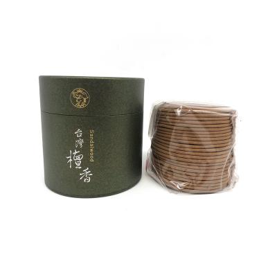 China Factory direct sales Chinese handmade incense incense coil natural sandalwood for indoor worship for sale