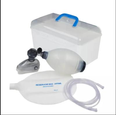 China Silicone Artificial Resuscitator Ambu Bag Resuscitator For First Aid Training Resuscitation Cardiopulmonary Resuscitation for sale