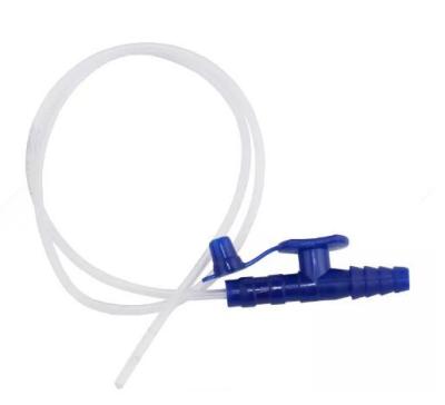 China CE approved medical disposable suction catheter with T type connector color code suction tube for sale