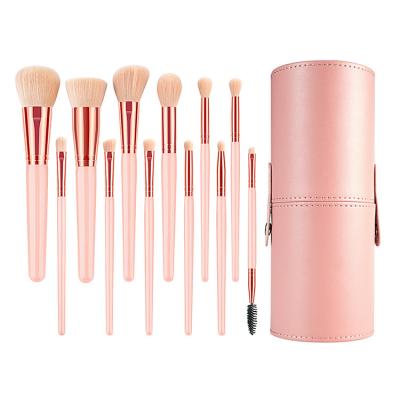 China Angular Blush Makeup Brush Set Premium Synthetic Brush Face Blending Women Basic Than Makeup Cosmetic Brush Set for sale