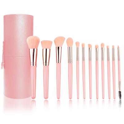 China Angular Blush 10 Years Factory Private Label Mekup Professional Facial Set Makeup Brush Set Natural Hair for sale