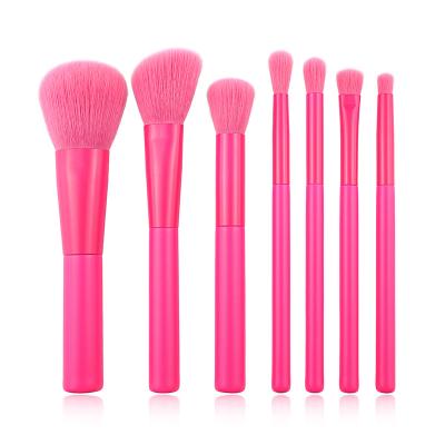 China Angular Blush Cruelty Free Wholesale Private Label Travel 6pcs Custom Vegan Makeup Brush Set for sale