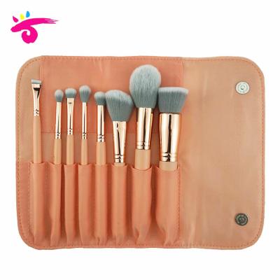 China free sample skin-friendly most natural sale Rose Gold Makeup Brush animal goat hair for sale