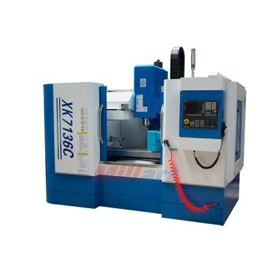 China Building Material Shops 4 Axis CNC Machining Center Precision Taiwan Axis Linear Guideway XH7136 for sale