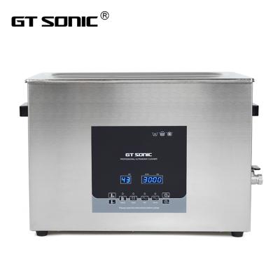 China LED display for temperature and tomer GT SONIC 20L ultrasonic cleaner degas feature and how to degas ultrasonic cleaner for sale