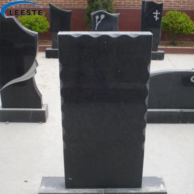 China Modern Customized Natural Stone Black Granite With Best Quality Monument Headstone for sale