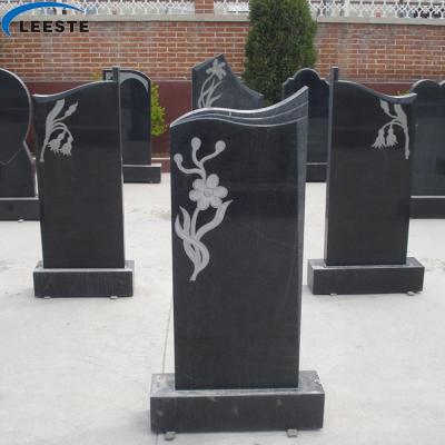 China Modern Custom Design China Shanxi Black GraniteTombstone for sale