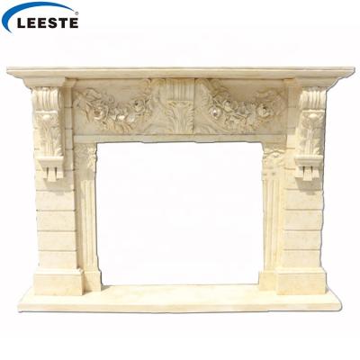 China Newest and Competitive Modern Marble Stone Fireplace for sale