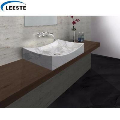 China Modern Italian Natural Stone Bathroom Sink High Polished Marble Wash Basin for sale