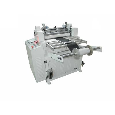 China Cutting Bulk Rolls or Sheets Using Half-Cut Slitting and Cutting Sjjq600-800 Single Operation Roll Material Slitting Machine for sale